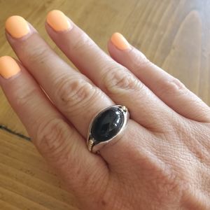Lagos Onyx Caviar Ring